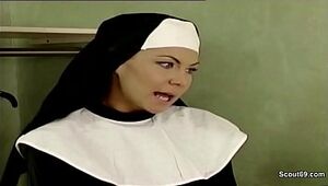 German Nun Tempt to Bang by Prister in Old-school Pornography Flick
