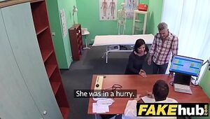 Faux Medical center Czech physician ejaculates over kinky hotwife wifes taut slit