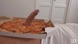 Jiggly Pizza Topping - Delivery Nymph Wants Spunk in Facehole