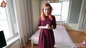 Splendid Red-haired Stunner Inhales and Rock-hard Pokes You While Parents Away - JOI Game