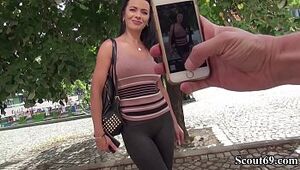 GERMAN SCOUT - MEGA Sumptuous TEENY SHALINA BEI Audition GEFICKT