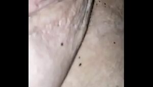 Milky Pierced Trimmed Vagina takes Internal cumshot from Big black cock