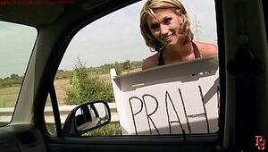 Street predators series. Hitchhiker woman in trouble. Starring: Amanda Wamp.
