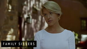 Scorching Blond Cougar (Kit Mercer) Blows Boinks Her Step Son-in-law Van Wylde - Family Sinners